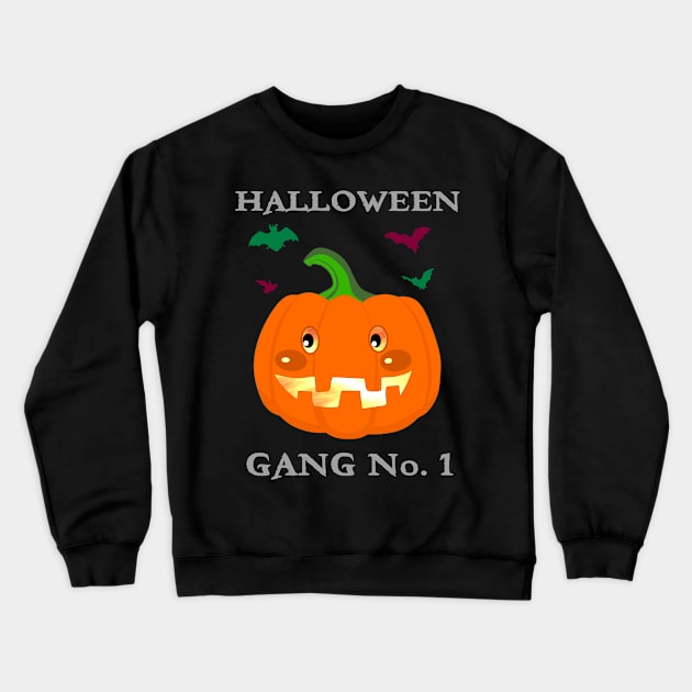 Halloween Gang No. 1 pumpkin lantern Crewneck Sweatshirt by madrigenum